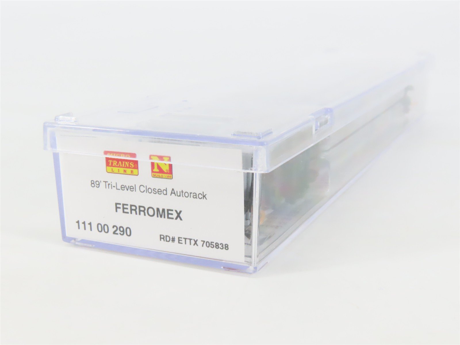 N Scale Micro-Trains MTL 11100290 ETTX Ferromex 89' Tri-Level Auto Rack #705838