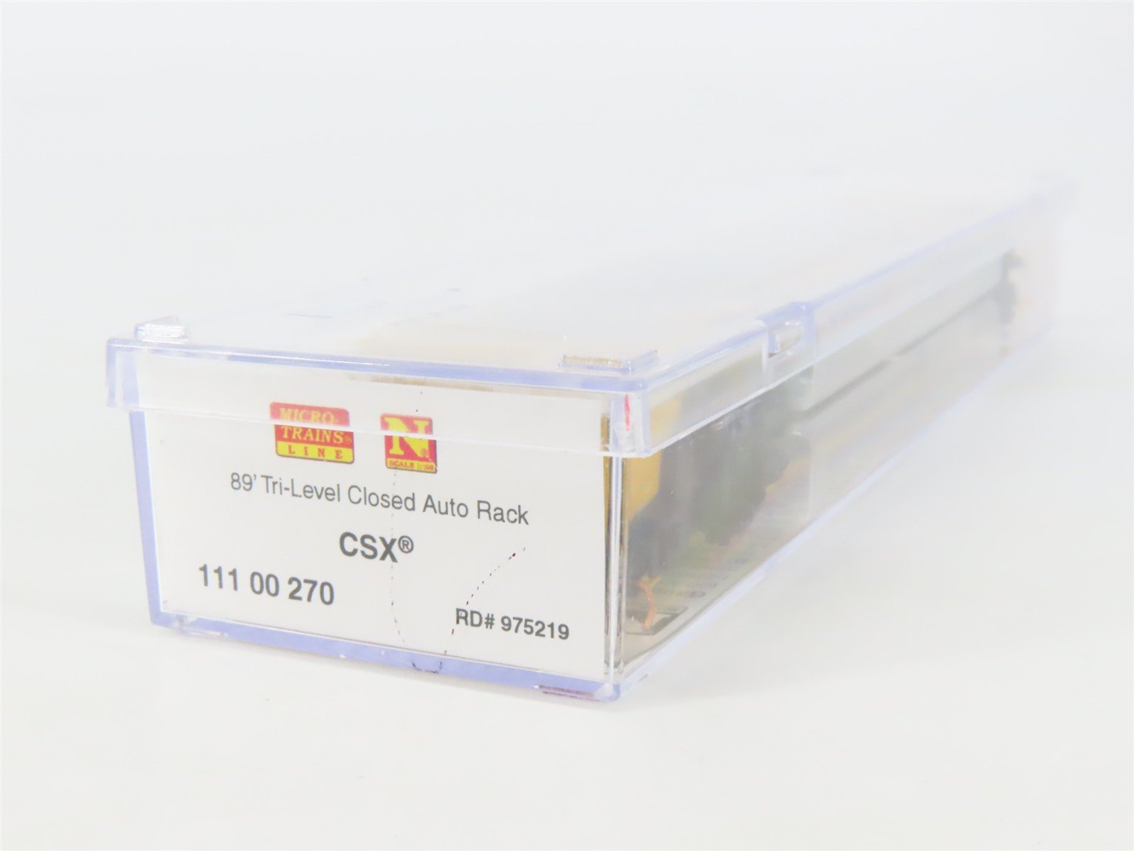 N Scale Micro-Trains MTL 11100270 TTGX CSX 89' Tri-Level Closed Auto Rack 975219