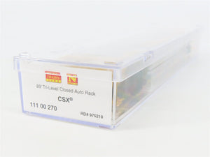N Scale Micro-Trains MTL 11100270 TTGX CSX 89' Tri-Level Closed Auto Rack 975219