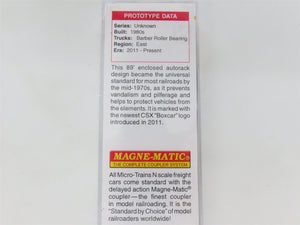 N Scale Micro-Trains MTL 11100270 TTGX CSX 89' Tri-Level Closed Auto Rack 975219