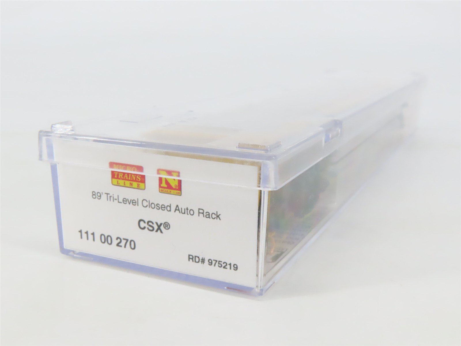 N Scale Micro-Trains MTL 11100270 TTGX CSX 89' Tri-Level Closed Auto Rack 975219