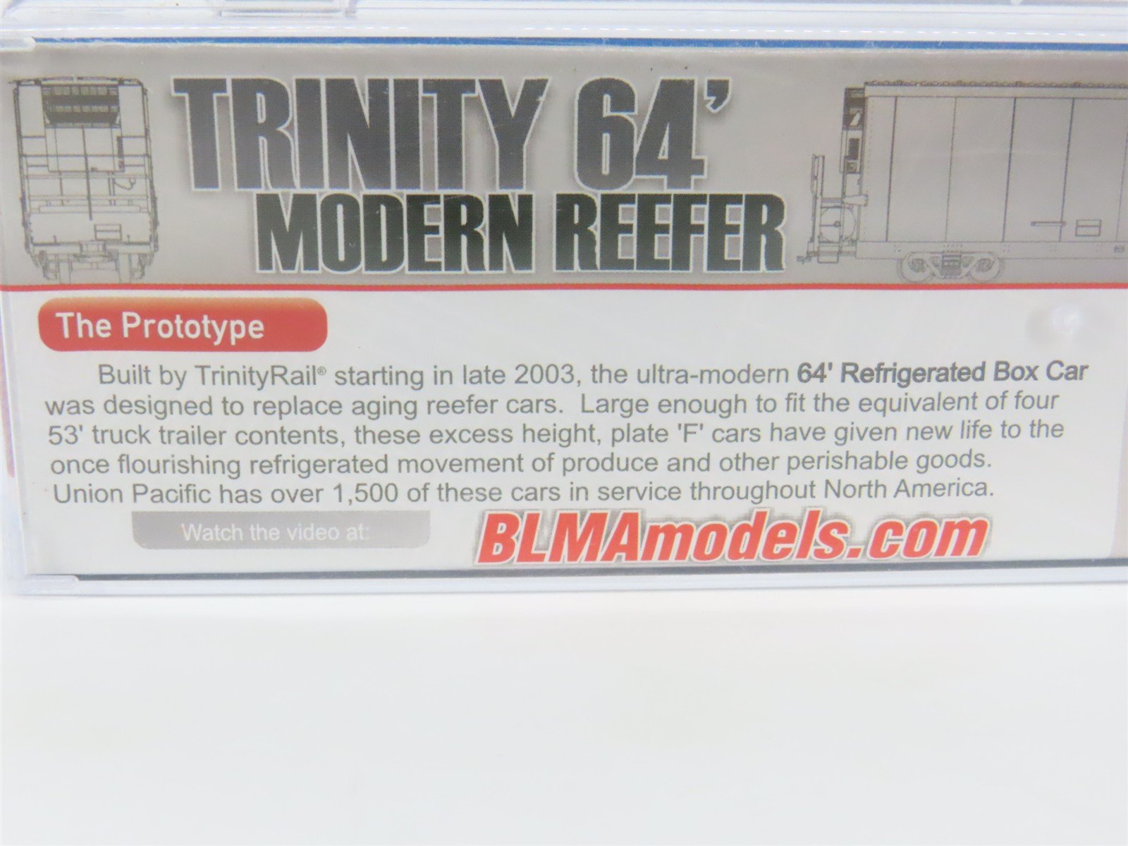N Scale BLMA Models ARMN Union Pacific Trinity 64' Modern Reefer #111057