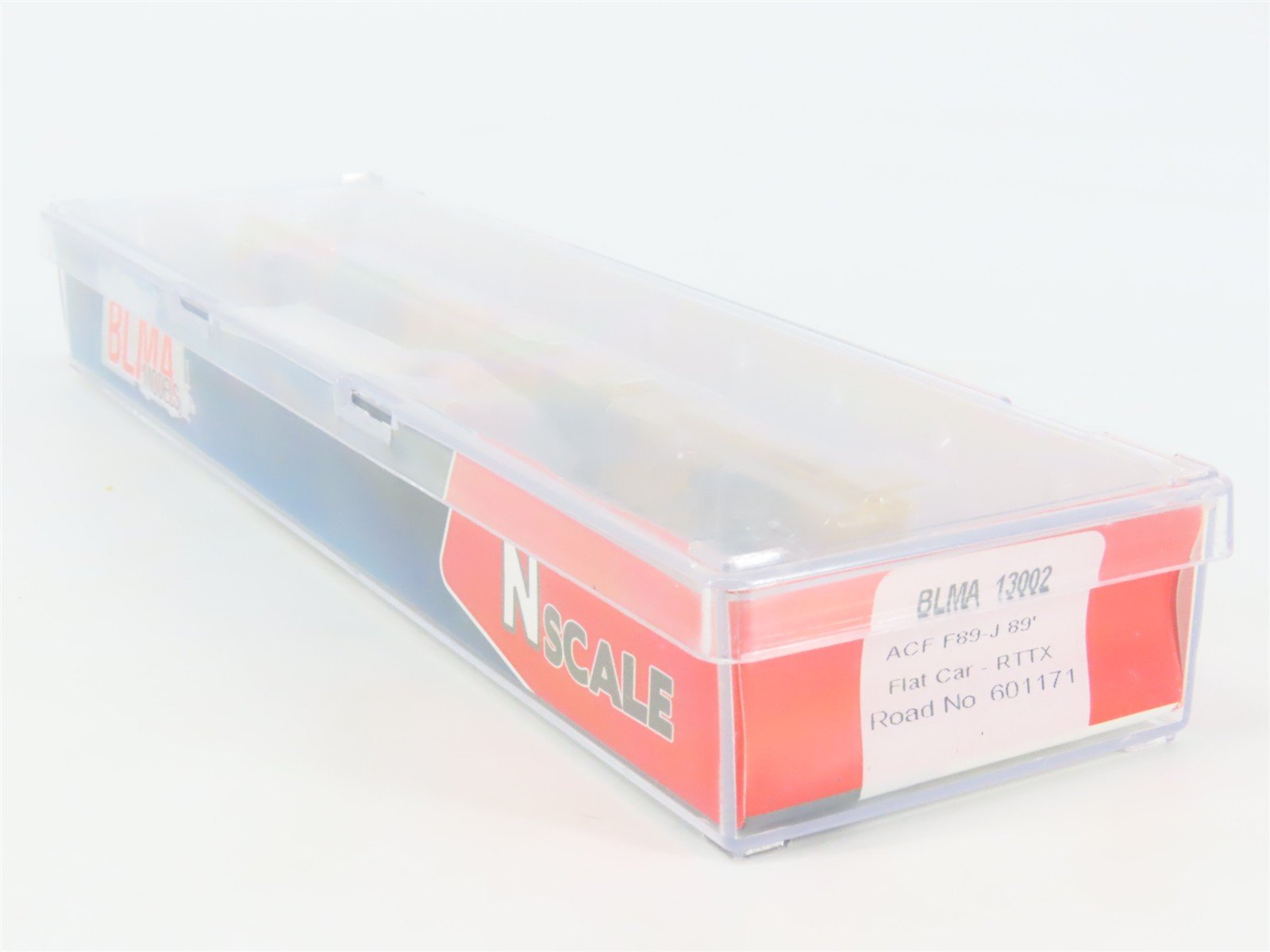 N Scale BLMA Models 13002 RTTX TTX ACF F89-J 89' Flat Car #601171