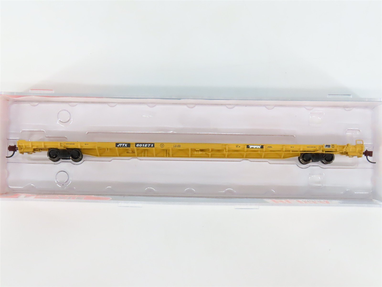 N Scale BLMA Models 13037 JTTX TTX ACF F89-J 89' Flat Car #601271