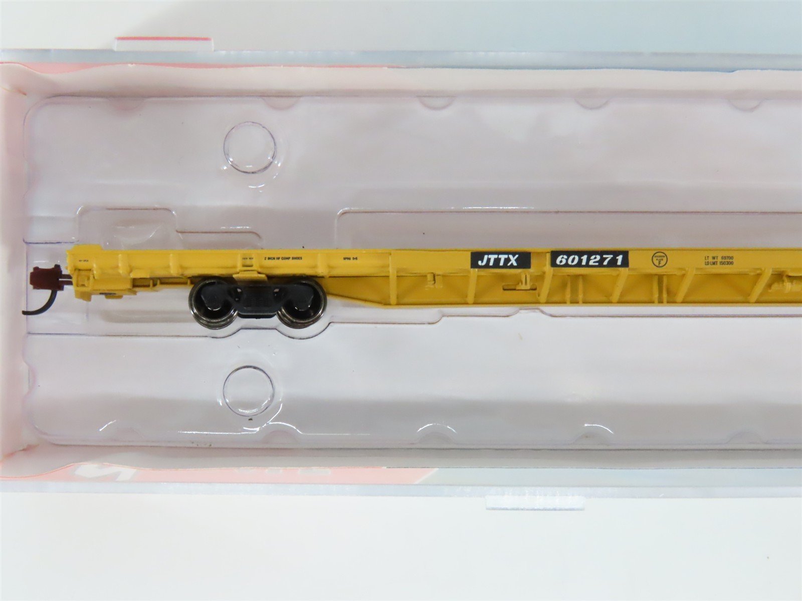 N Scale BLMA Models 13037 JTTX TTX ACF F89-J 89' Flat Car #601271