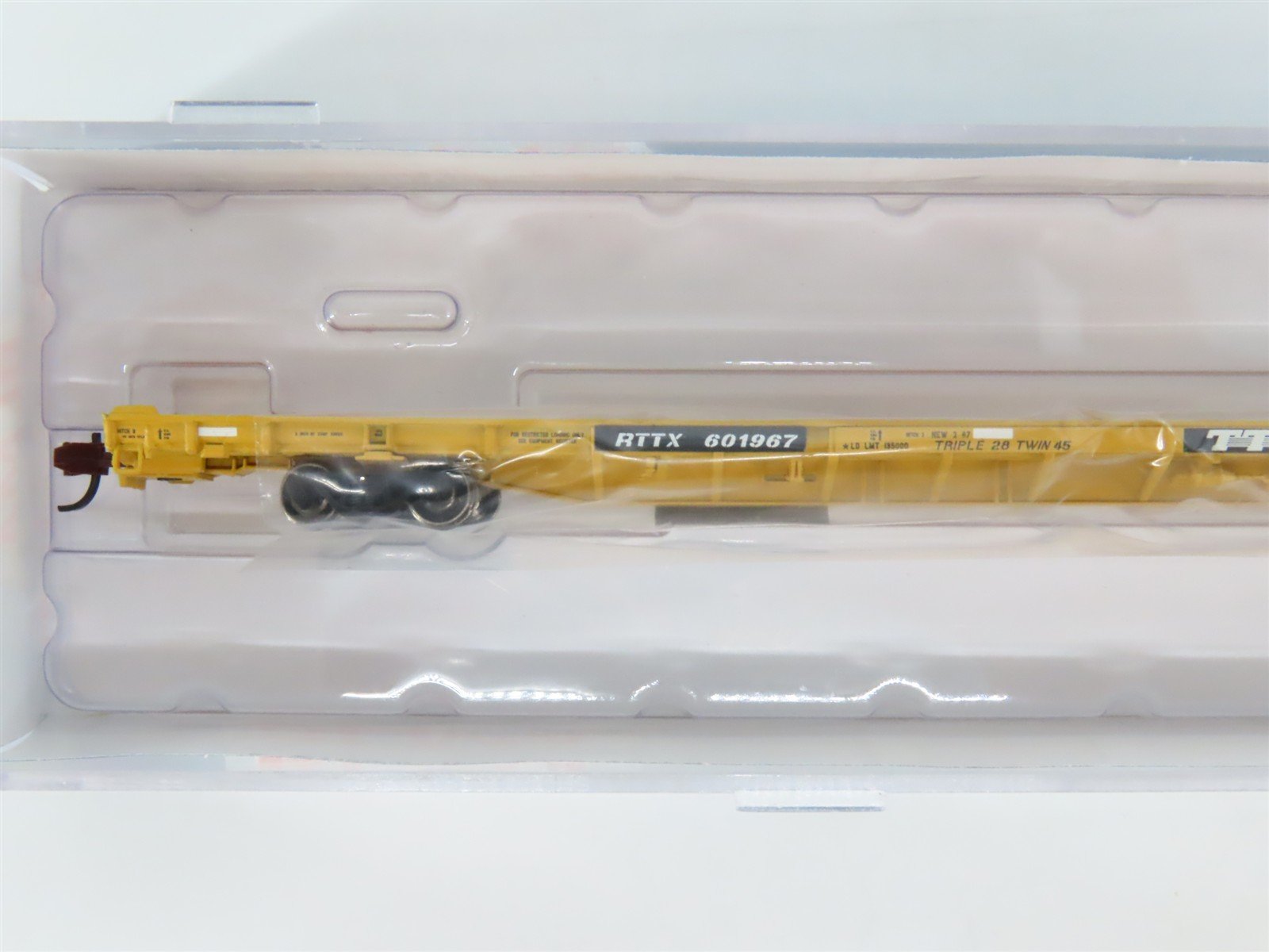 N Scale BLMA Models 13005 RTTX TTX ACF F89-J 89' Flat Car #601967