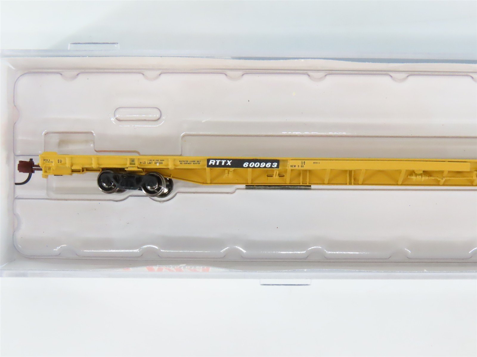N Scale BLMA Models 13001 RTTX TTX ACF F89-J 89' Flat Car #600963