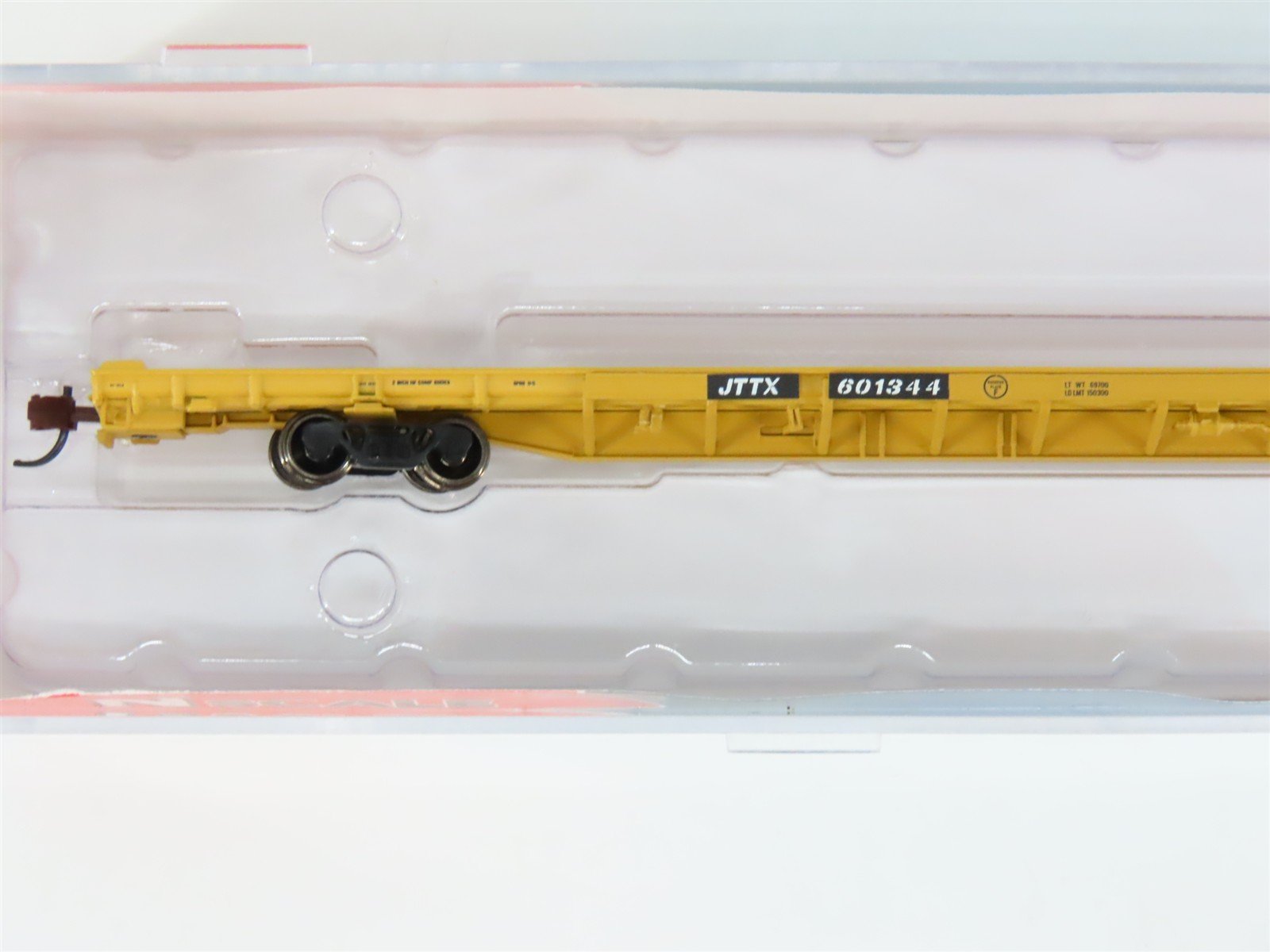 N Scale BLMA Models 13038 JTTX TTX ACF F89-J 89' Flat Car #601344