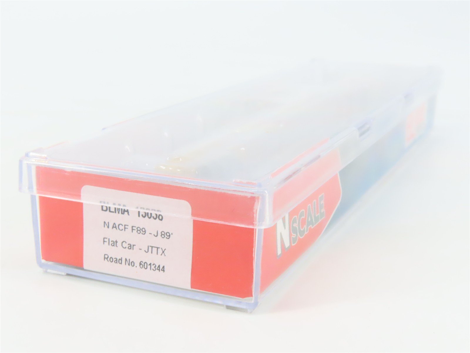 N Scale BLMA Models 13038 JTTX TTX ACF F89-J 89' Flat Car #601344