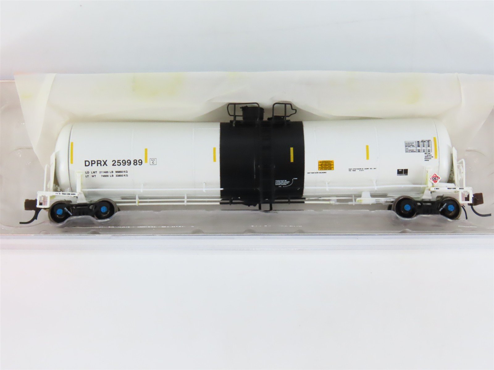 N Scale BLMA Models 20048 DPRX TrinityRail 31K Crude Oil Tank Car #259989
