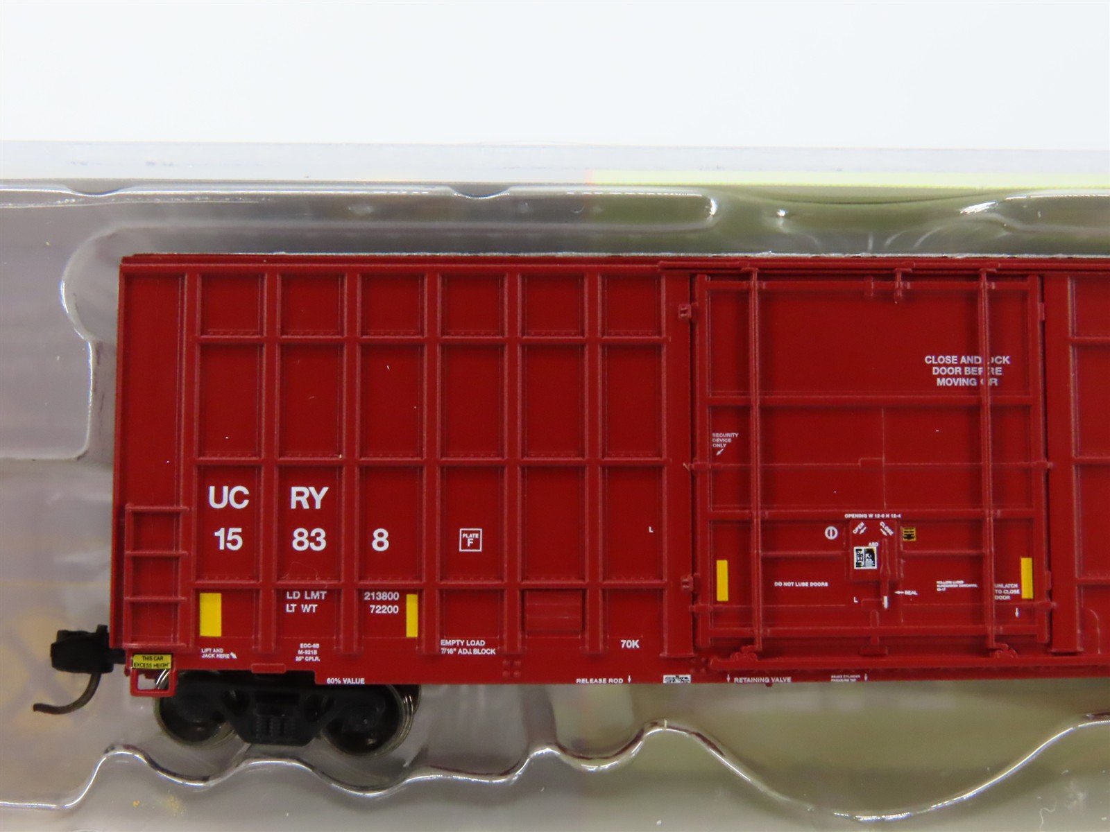 N Scale ExactRail TrainLife EN-50713-2 UCRY Utah Central Box Car #15838