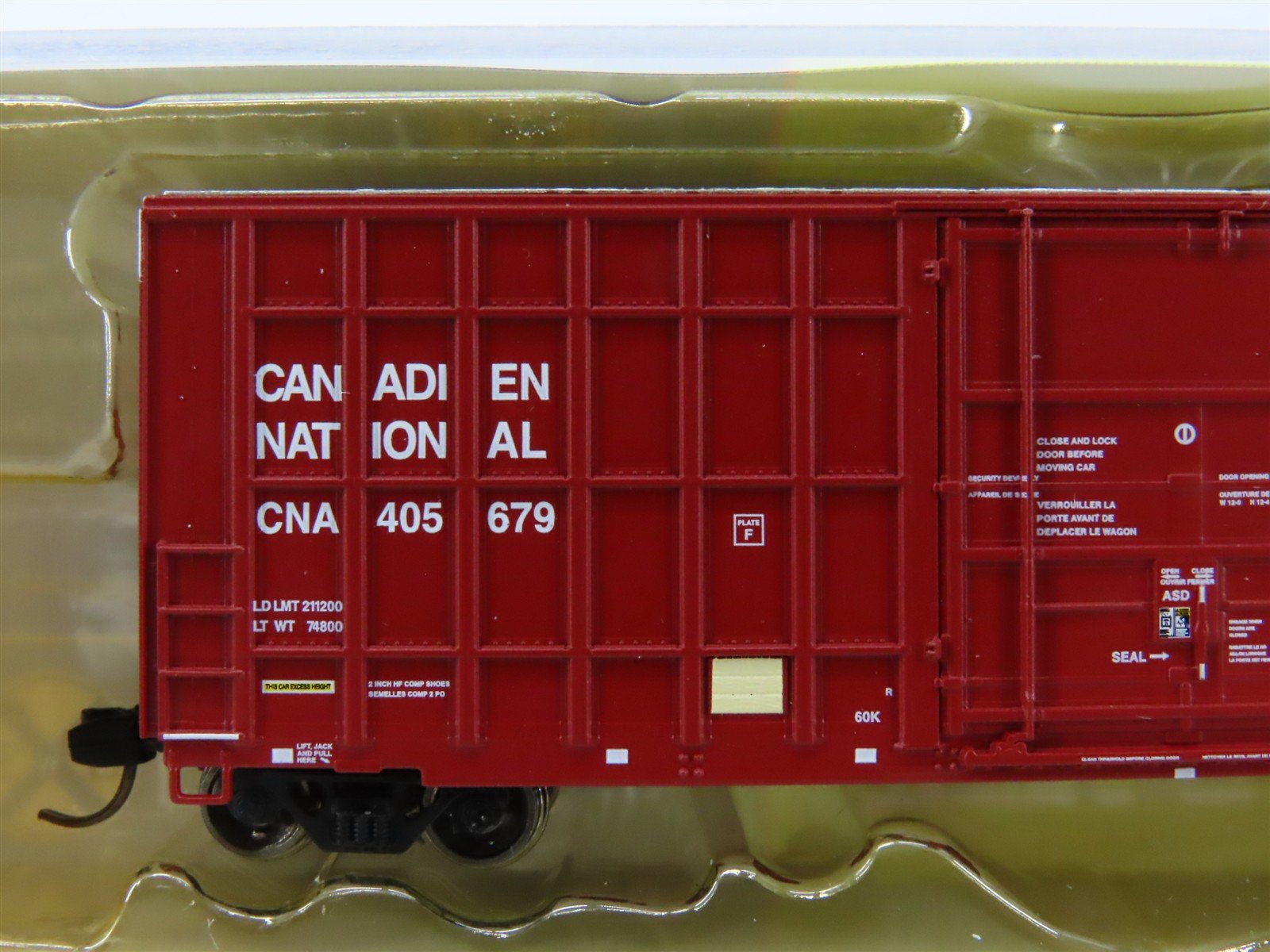 N Scale ExactRail Trainlife EN-50702-5 CNA Canadian National Box Car #405679
