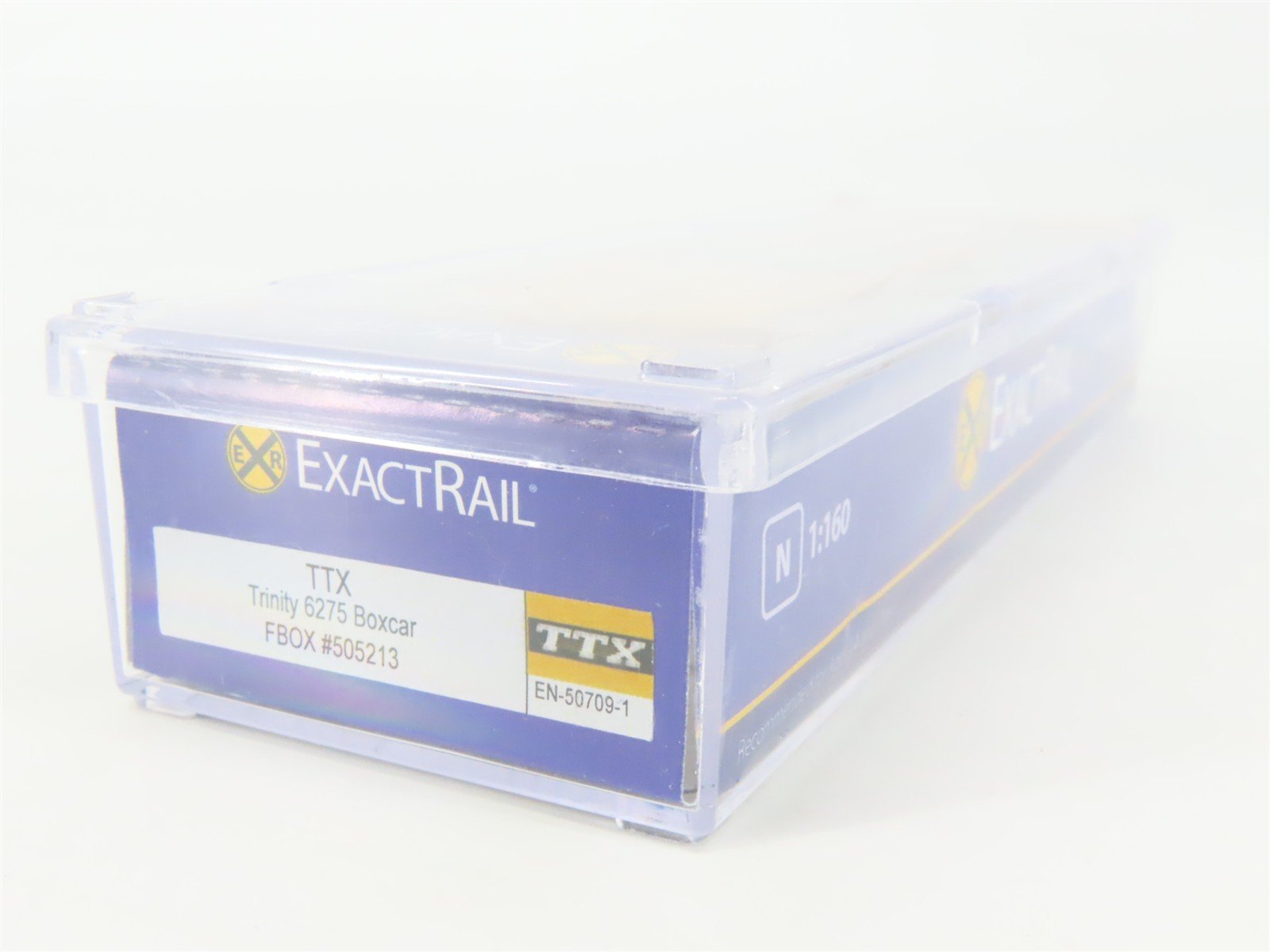N Scale ExactRail EN-50709-1 FBOX TTX Trinity 6275 Box Car #505213