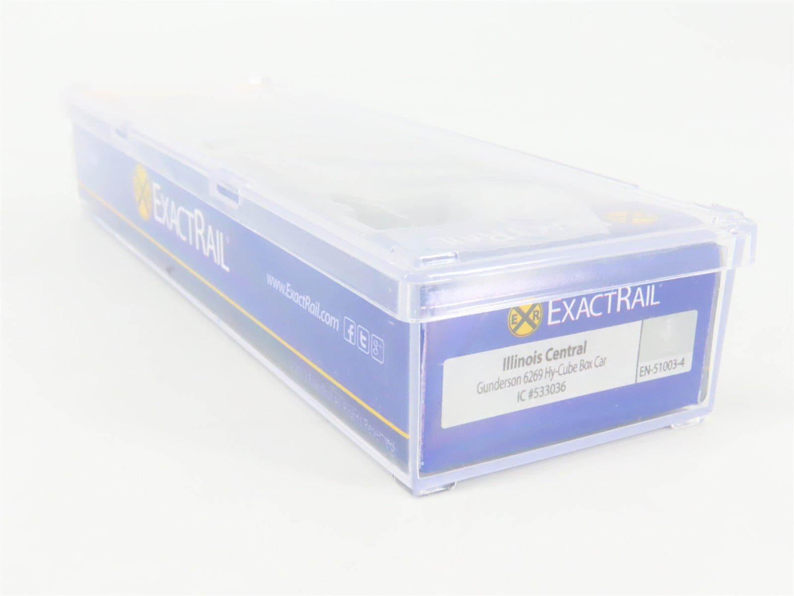 N Scale ExactRail EN-51003-4 IC Illinois Central Hy-Cube Box Car #533036