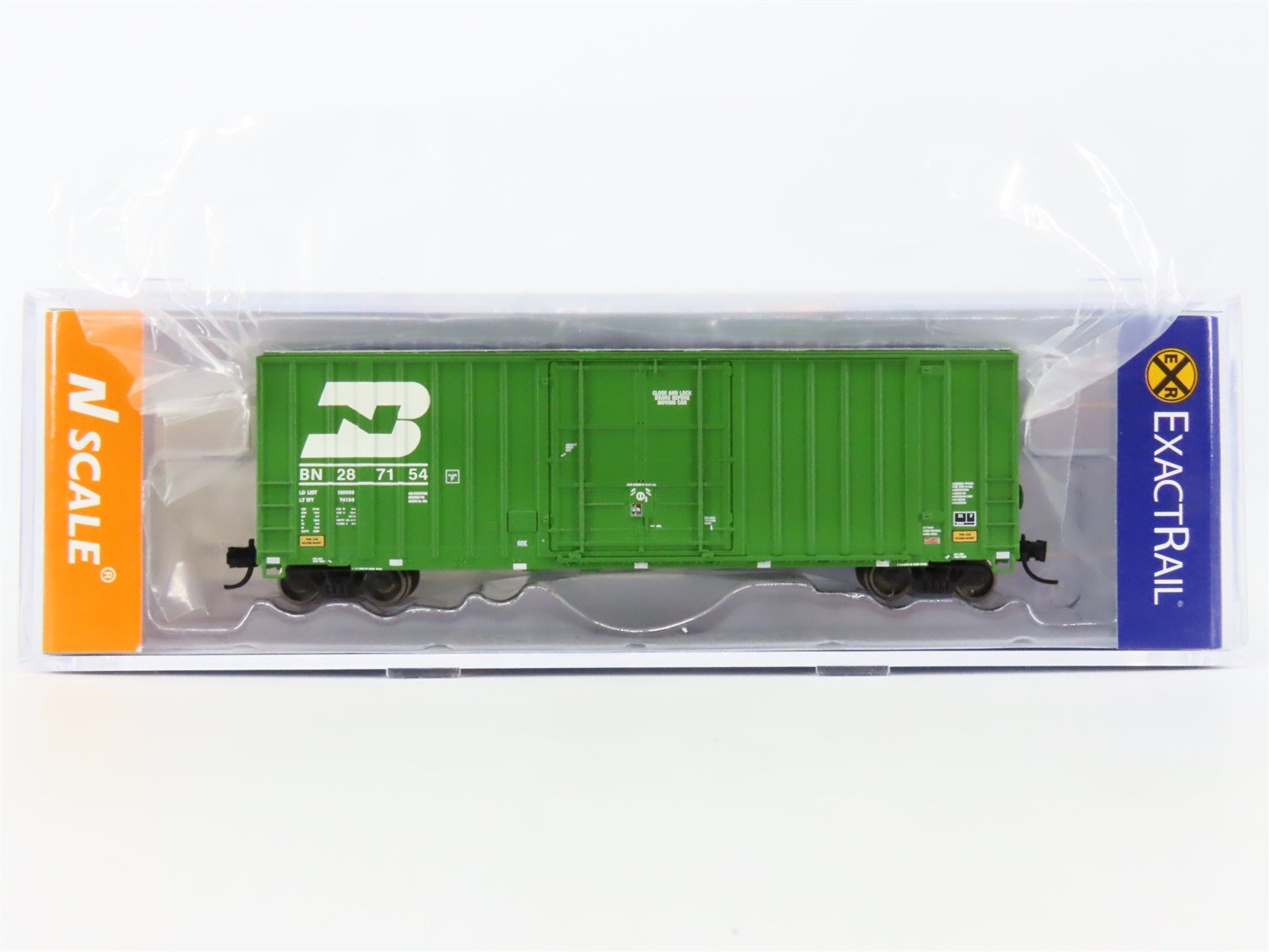 N Scale ExactRail EN-51001-4 BN Burlington Northern Hy-Cube Box Car #287154