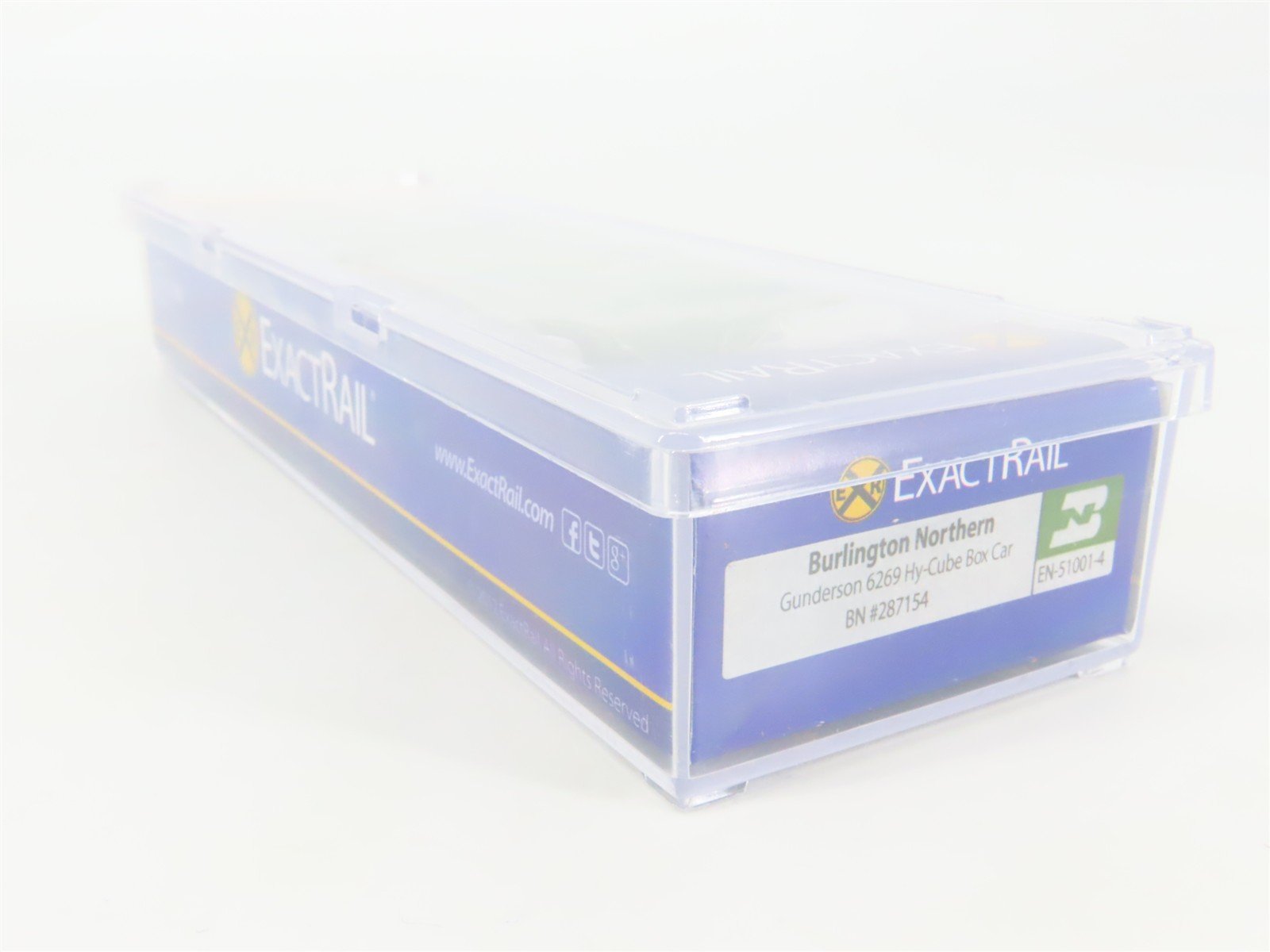 N Scale ExactRail EN-51001-4 BN Burlington Northern Hy-Cube Box Car #287154