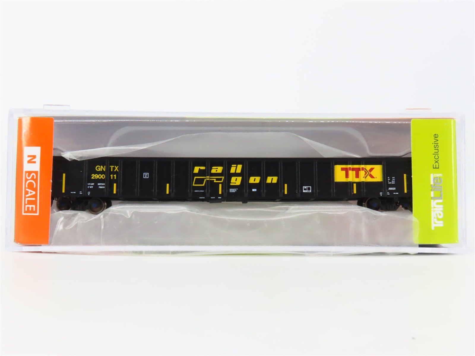 N Scale ExactRail TrainLife EN-51111-1 GNTX TTX Railgon Gondola #290011