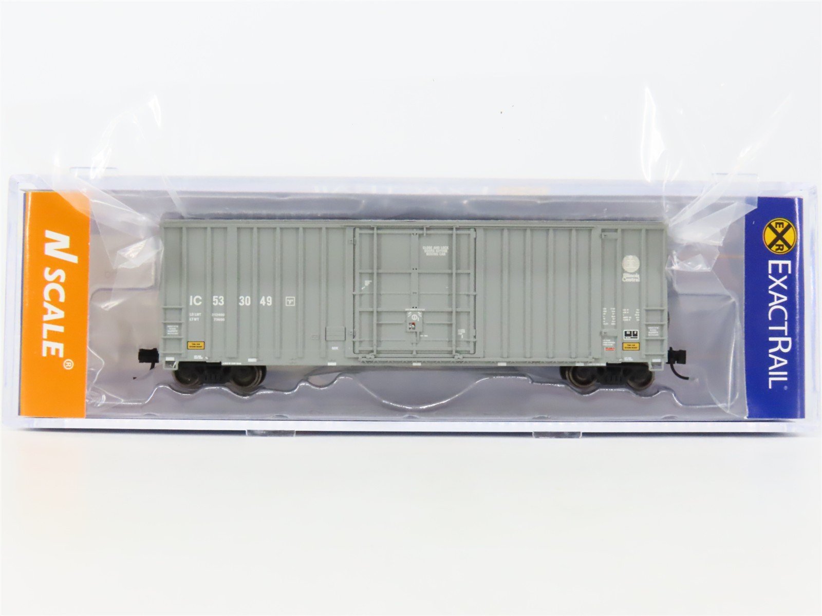 N Scale ExactRail EN-51003-5 IC Illinois Central Hy-Cube Box Car #533049