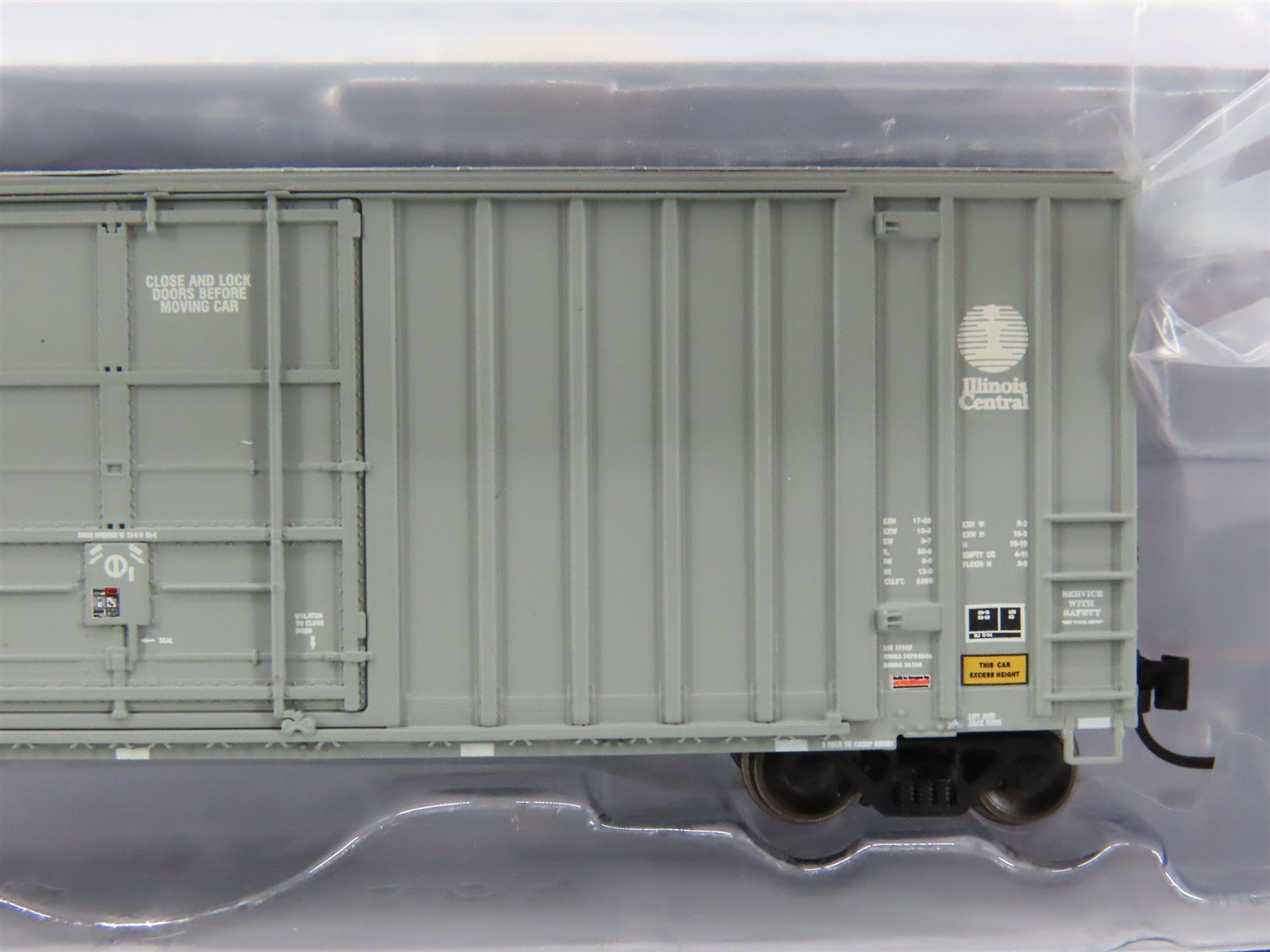 N Scale ExactRail EN-51003-5 IC Illinois Central Hy-Cube Box Car #533049