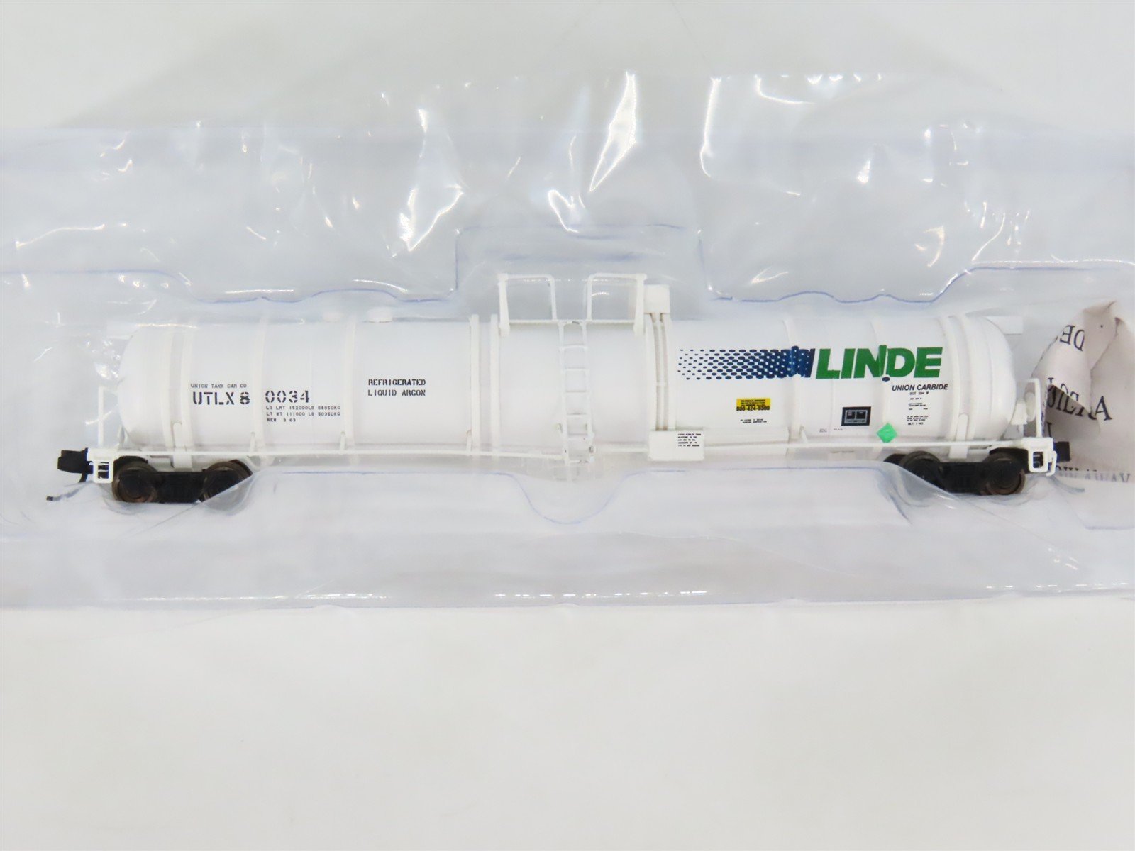 N Scale Broadway Limited Imports BLI 3731 UTLX Linde Cryogenic Tank Car #80034