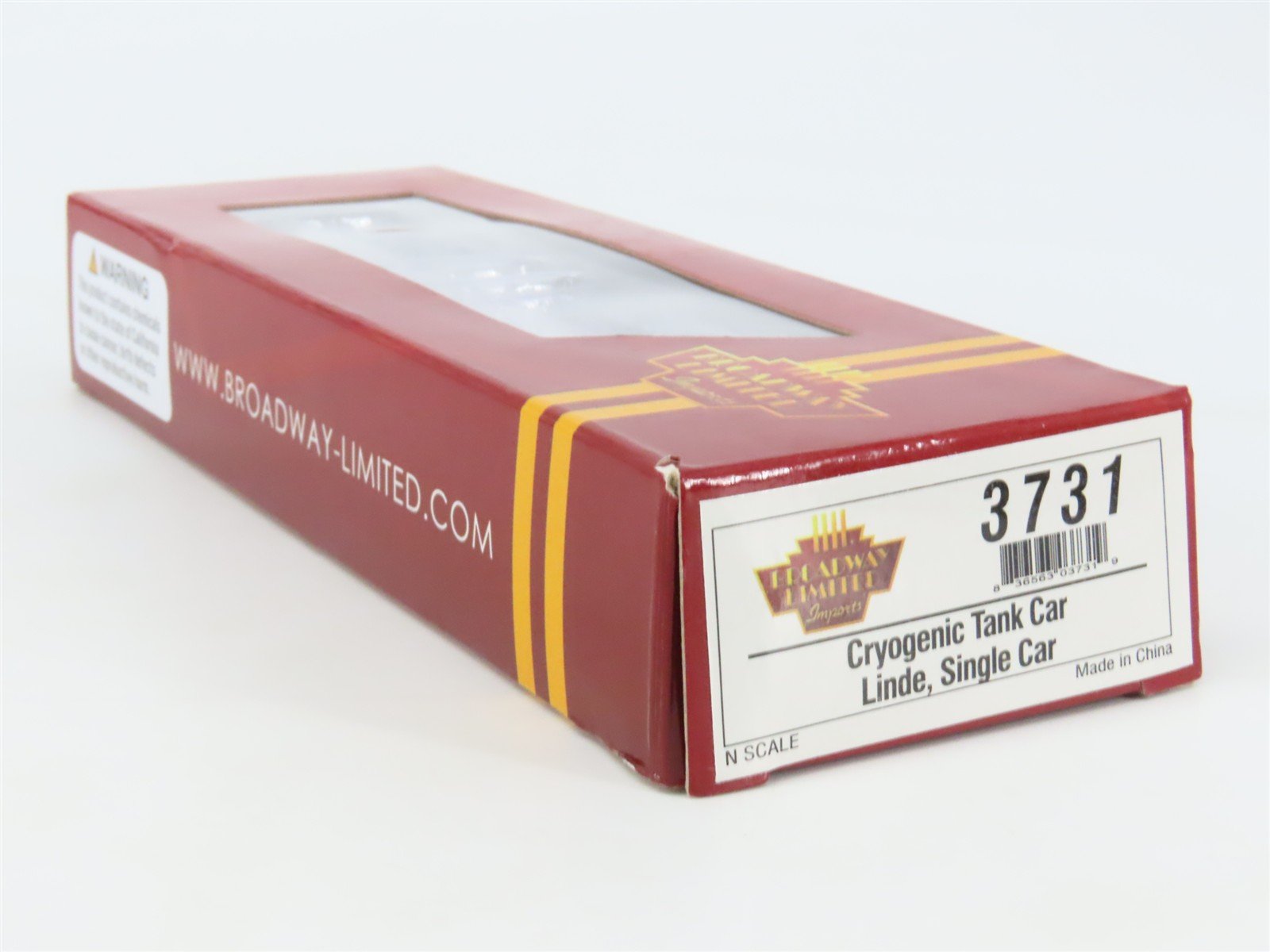 N Scale Broadway Limited Imports BLI 3731 UTLX Linde Cryogenic Tank Car #80034