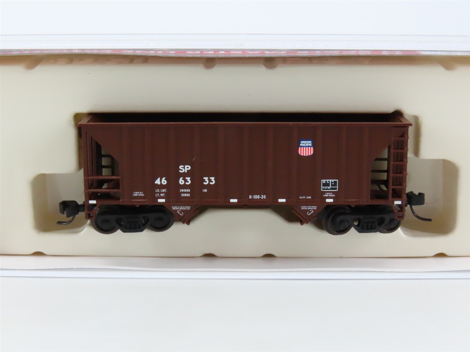 N Scale Atlas Master Line 50004550 SP Union Pacific 2-Bay Open Hopper #466333