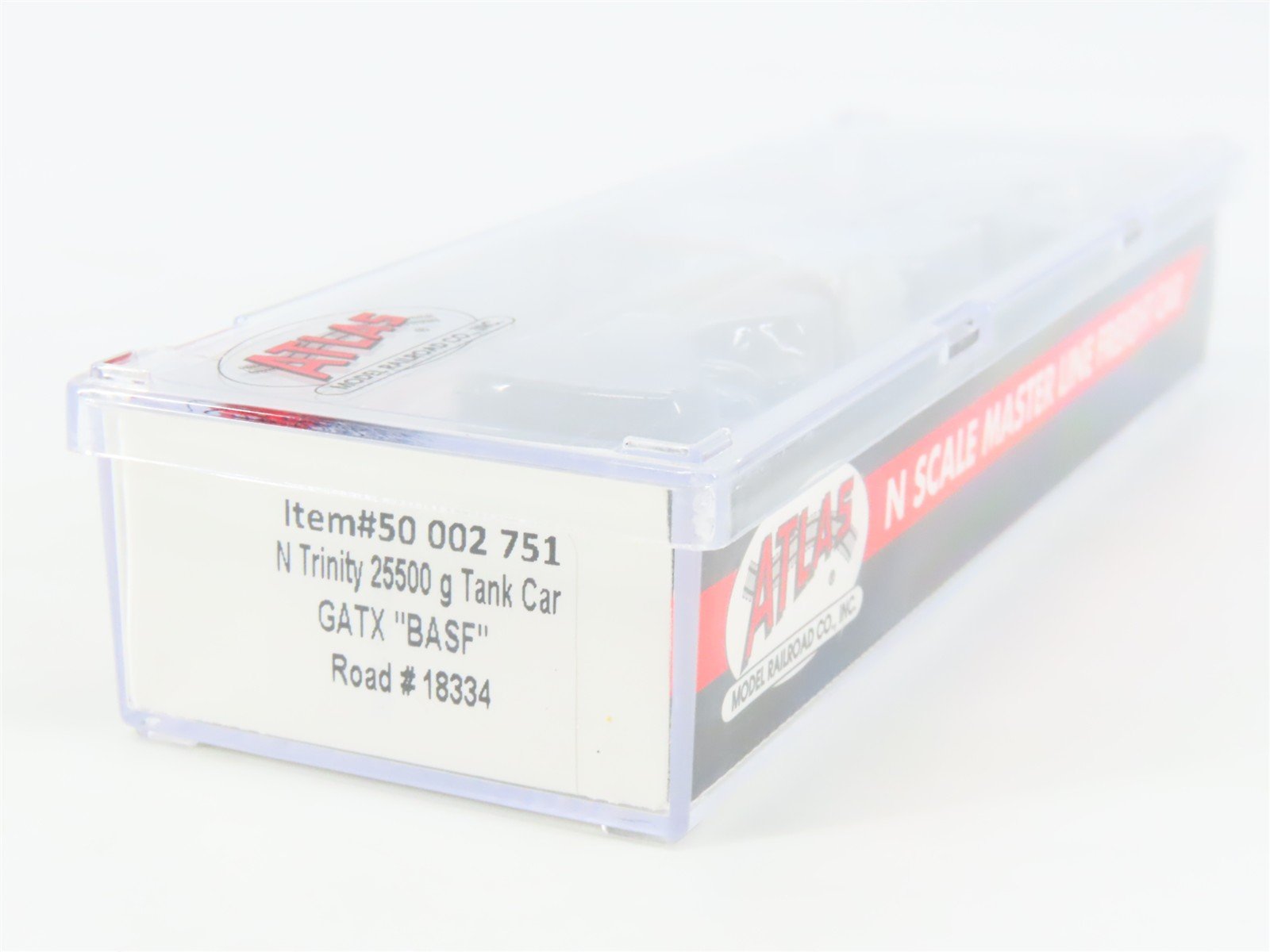N Scale Atlas Master Line 50002751 GATX Trinity 25,500 Gallon Tank Car #18334