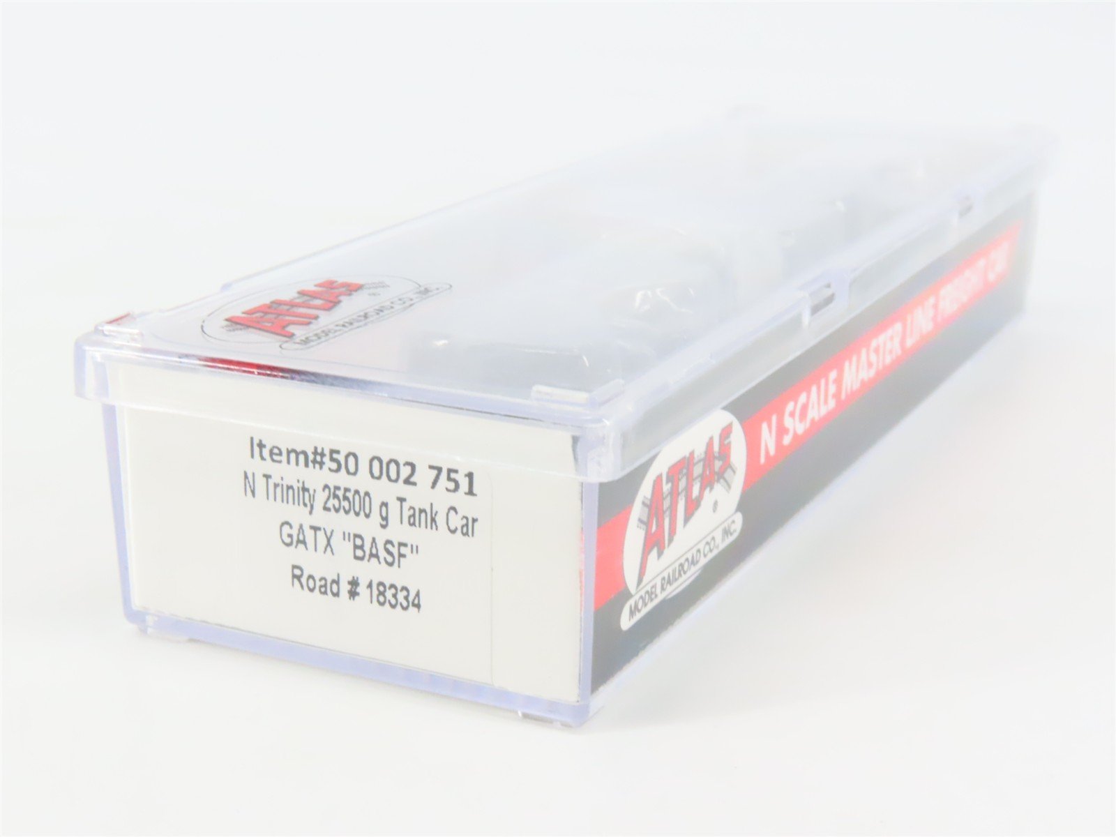 N Scale Atlas Master Line 50002751 GATX Trinity 25,500 Gallon Tank Car #18334