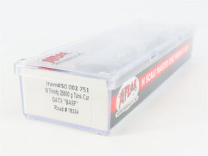 N Scale Atlas Master Line 50002751 GATX Trinity 25,500 Gallon Tank Car #18334