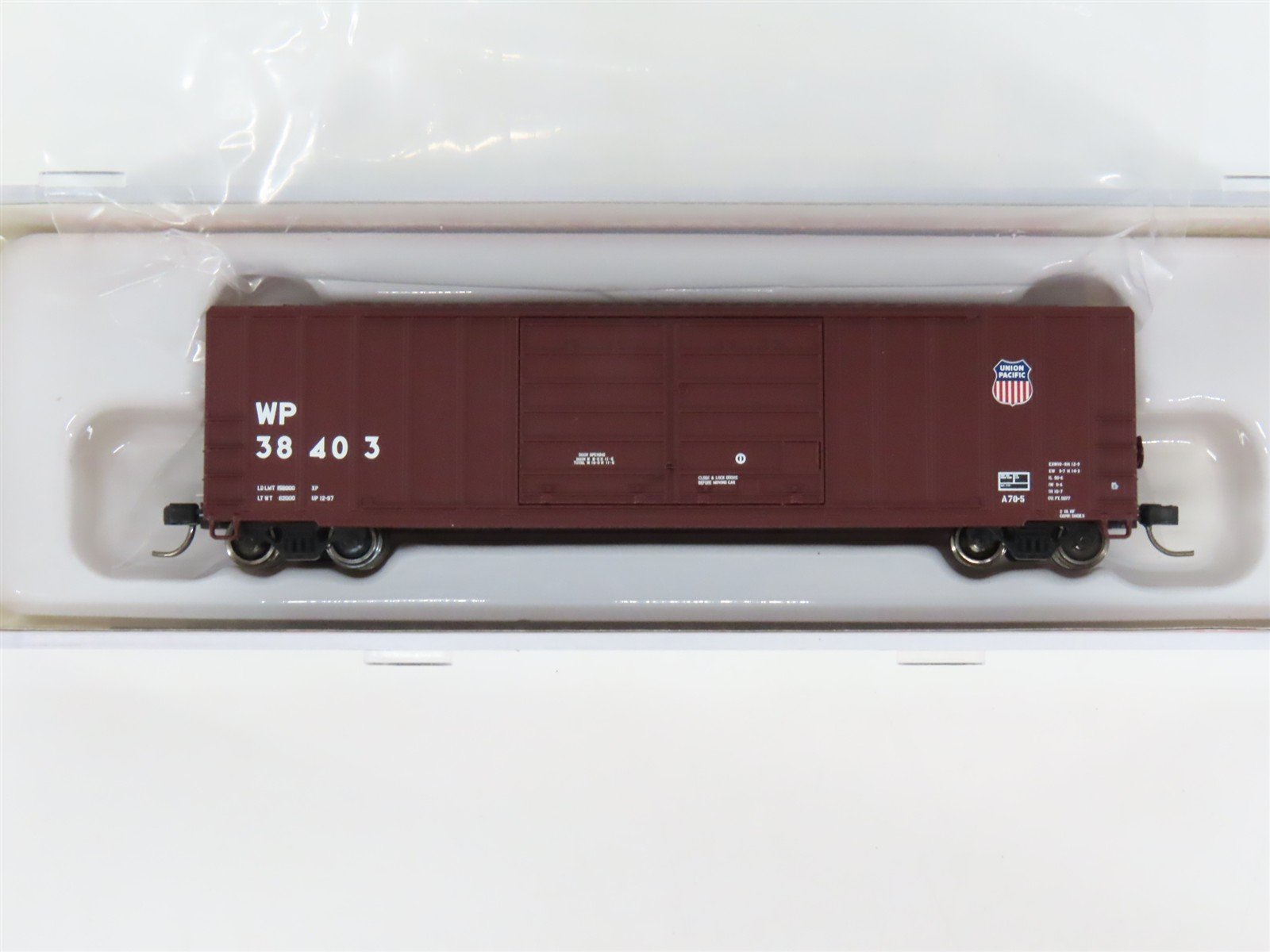 N Scale Atlas Master Line 50005260 WP Union Pacific Double Door Box Car #38403