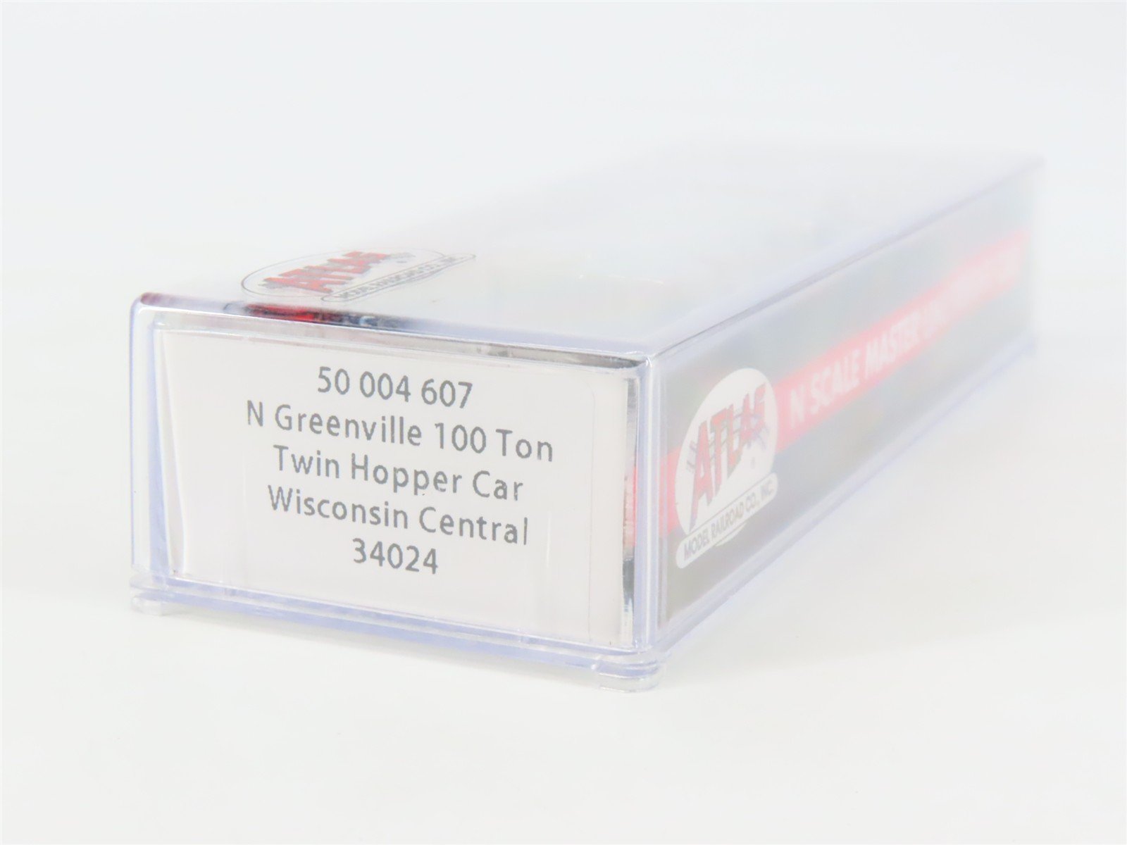 N Scale Atlas Master Line 50004607 WC Wisconsin Central 2-Bay Open Hopper #34024