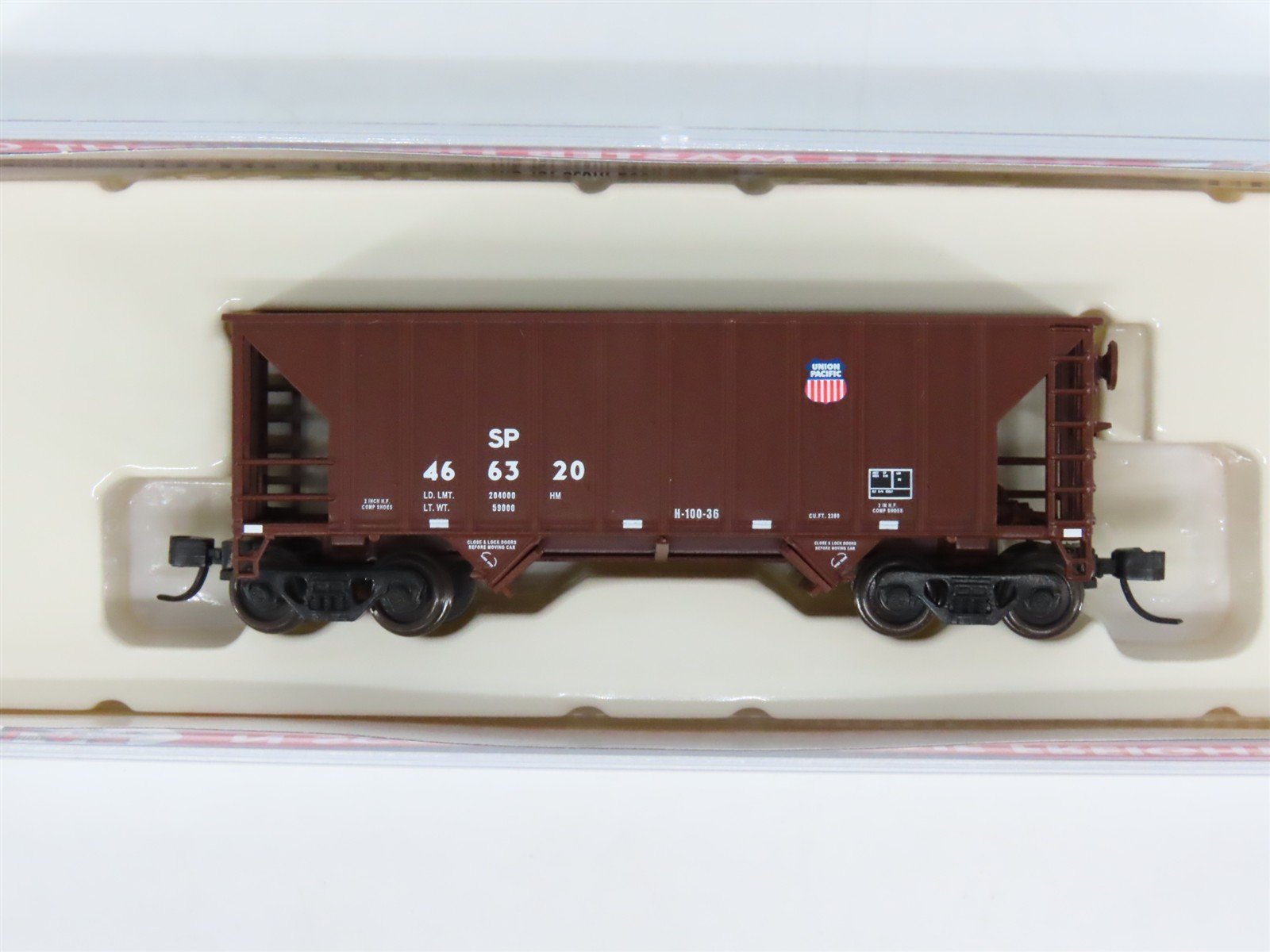 N Scale Atlas Master Line 50004549 SP Union Pacific 2-Bay Open Hopper #466320