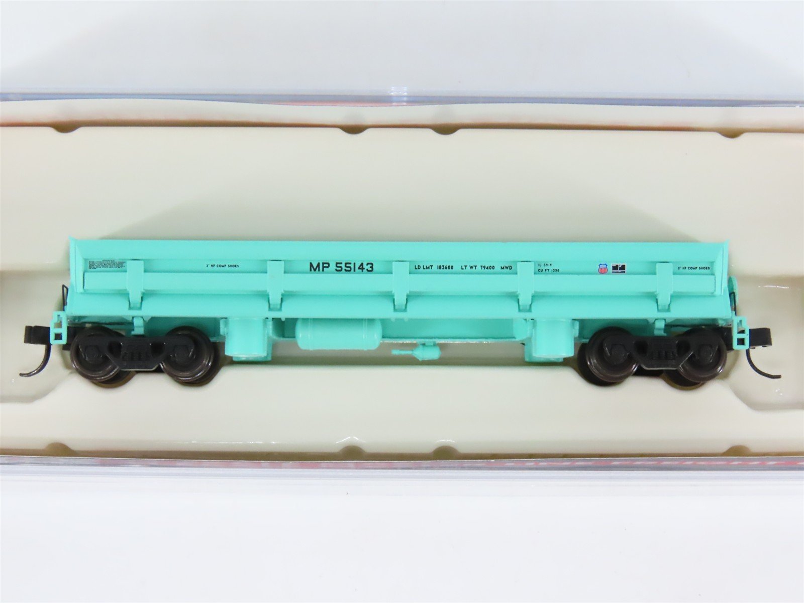 N Scale Atlas Master Line 50004585 MP Missouri Pacific DIFCO Dump Car #55143