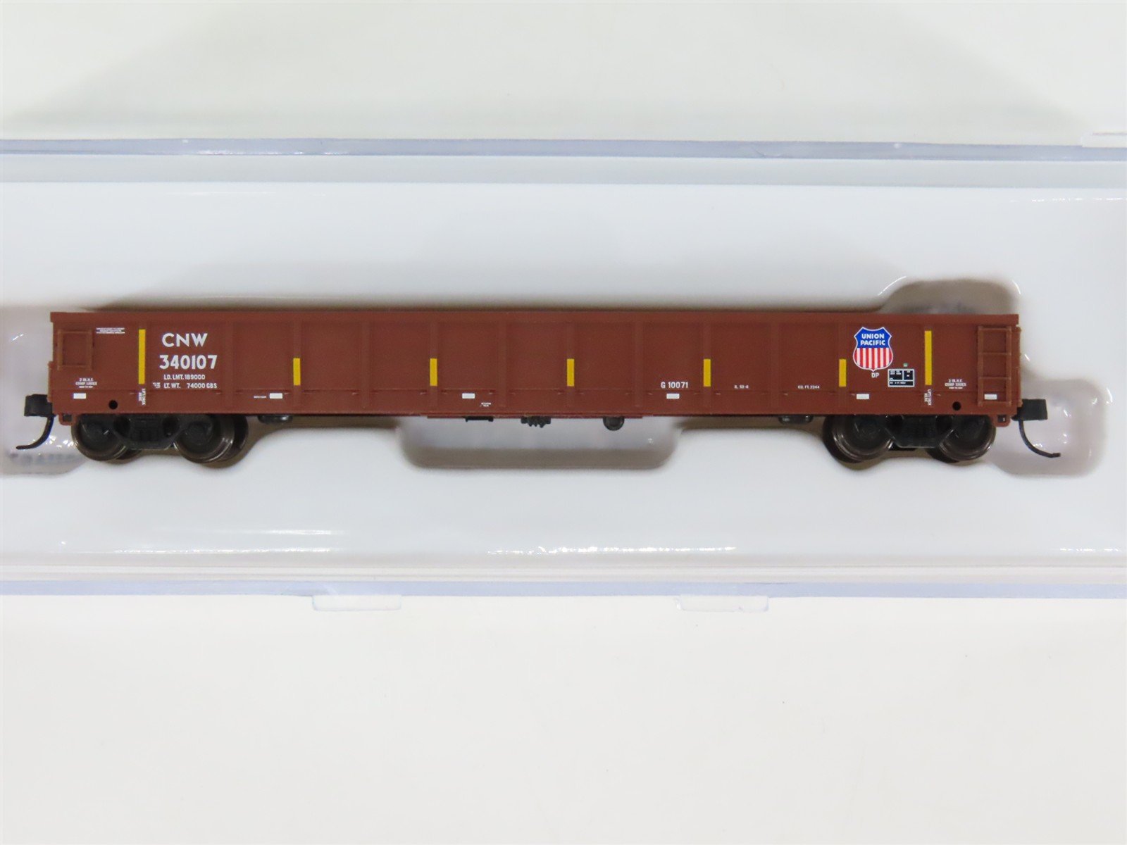 N Scale Atlas 50004685 CNW UP Union Pacific Evans 52' Gondola #340107