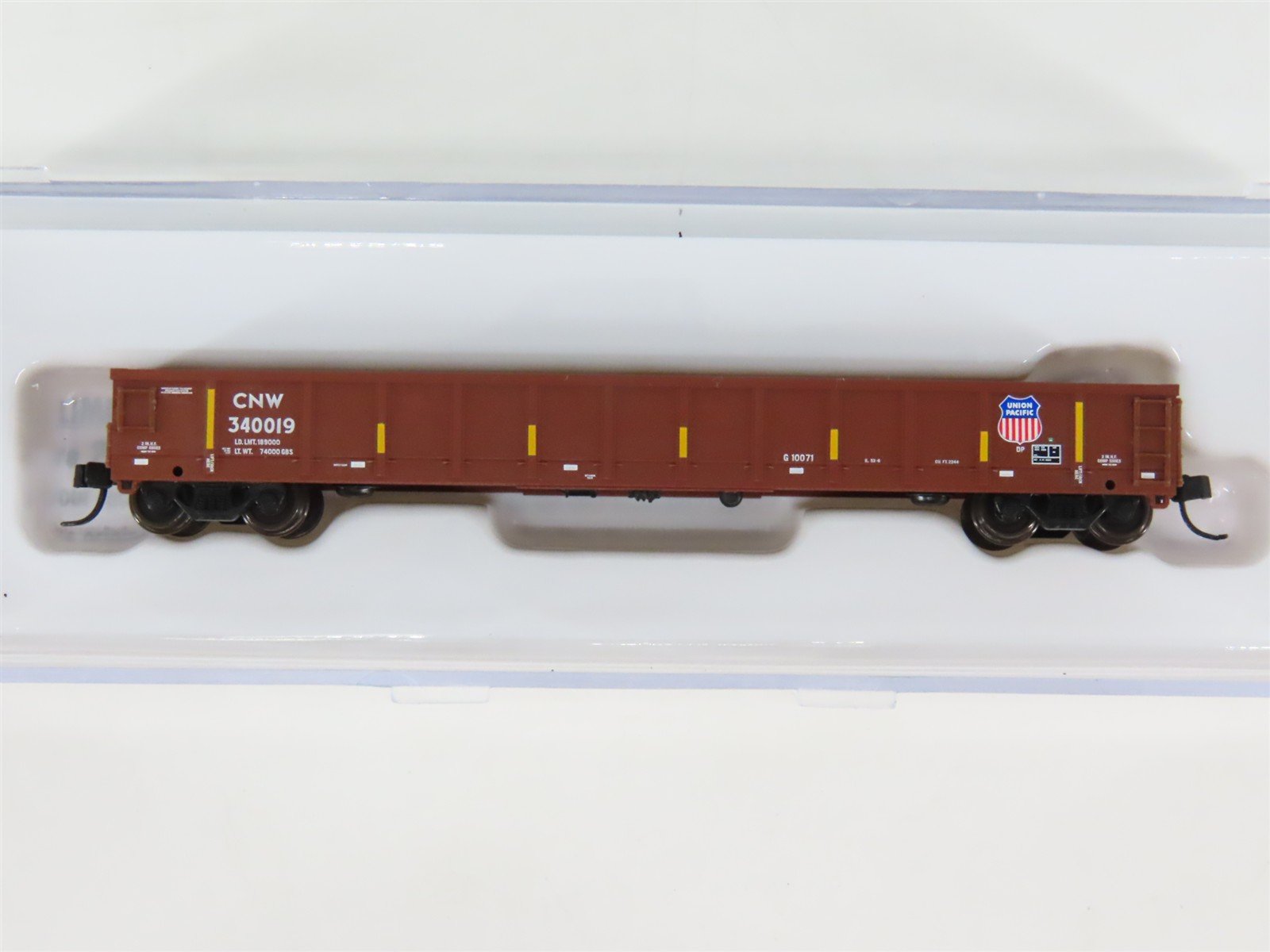 N Scale Atlas 50004684 CNW UP Union Pacific Evans 52' Gondola #340019