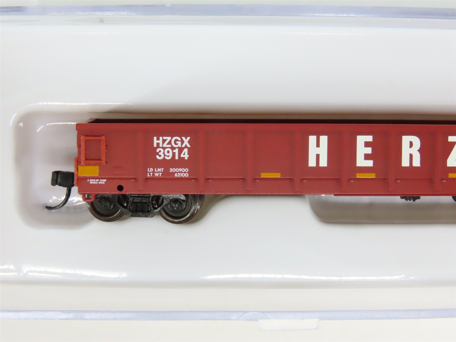 N Scale Atlas 50004693 HZGX Herzog Evans 52' Gondola #3914