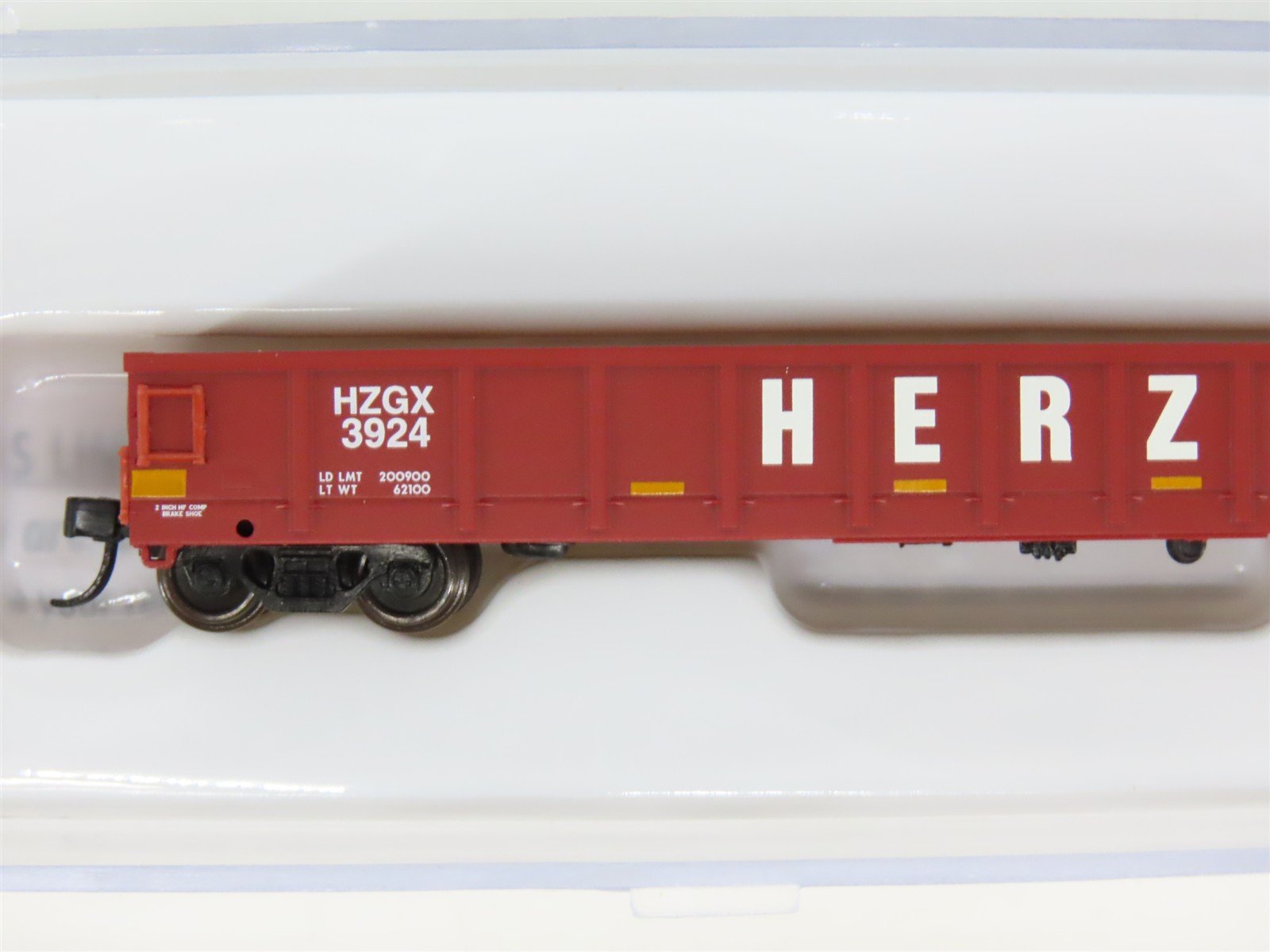 N Scale Atlas 50004695 HZGX Herzog Evans 52' Gondola #3924