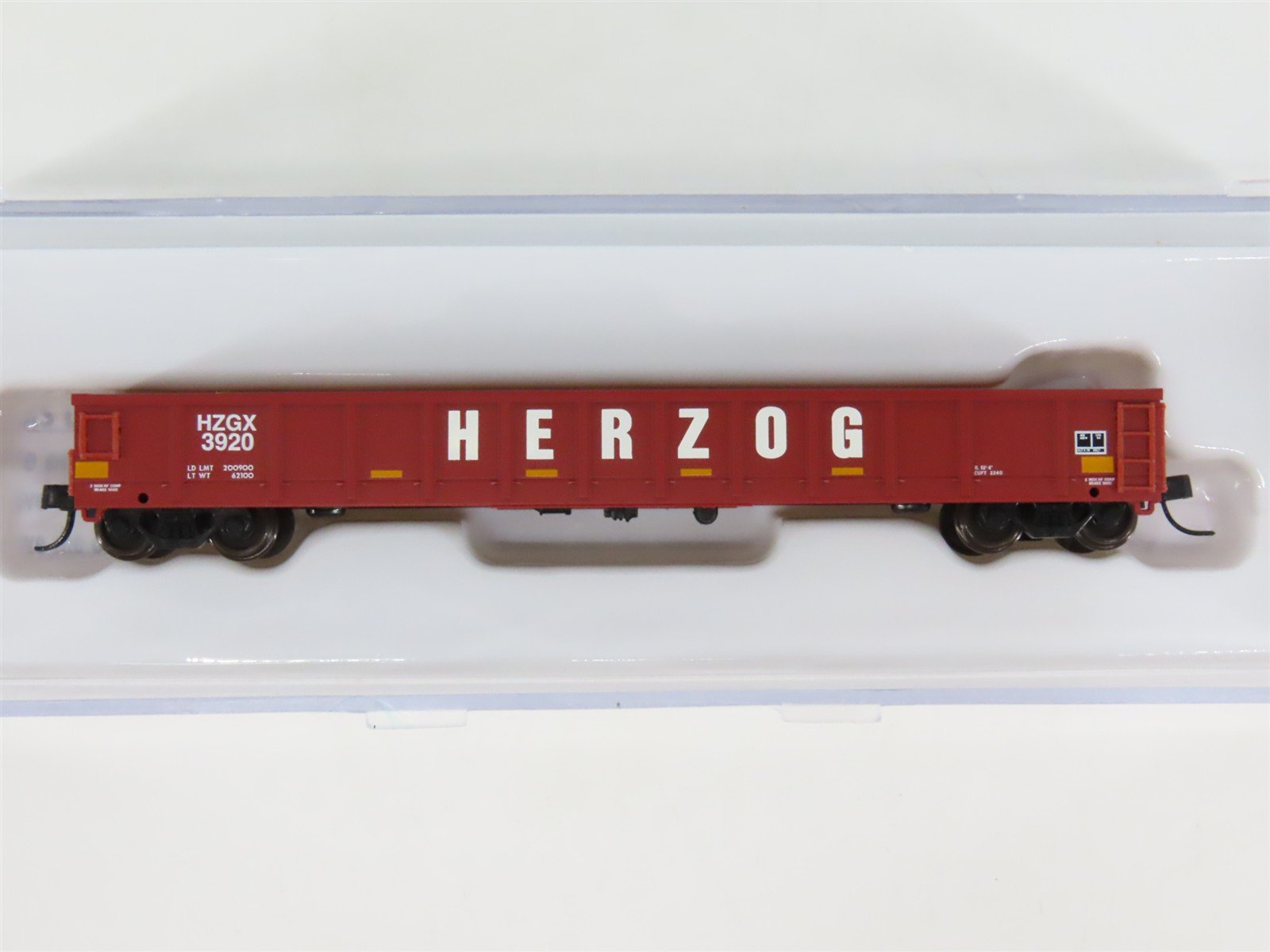 N Scale Atlas 50004694 HGZX Herzog Evans 52' Gondola #3920