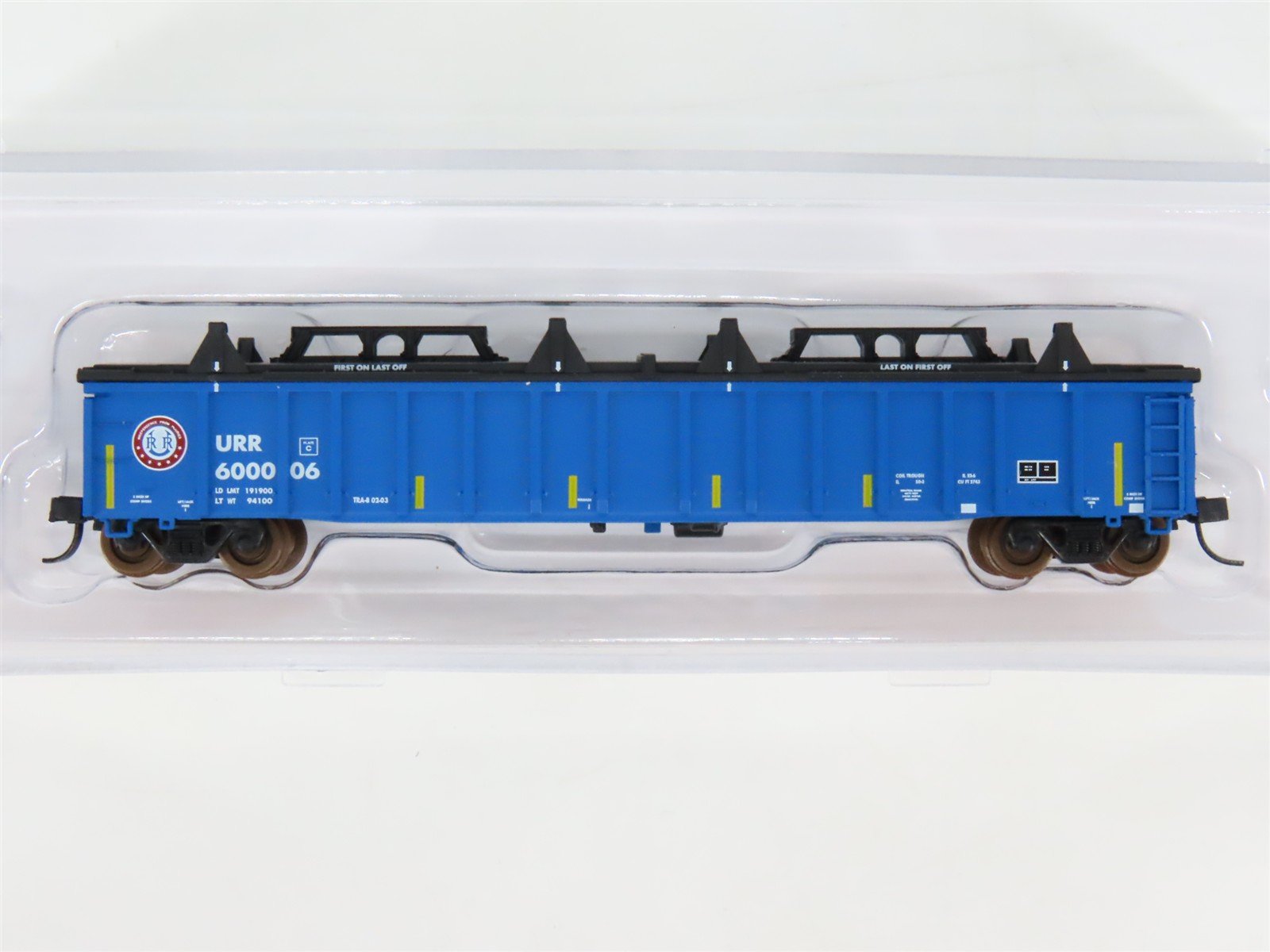 N Scale Atlas 50002221 URR Union Railroad Thrall 2743 Covered Gondola #600006