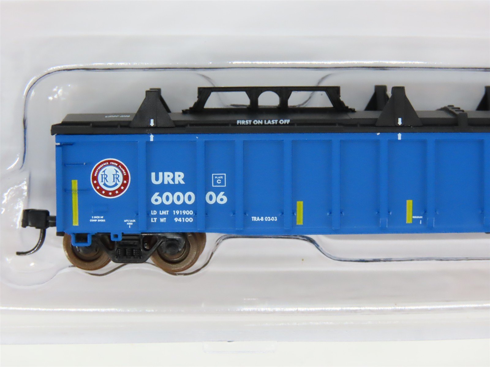 N Scale Atlas 50002221 URR Union Railroad Thrall 2743 Covered Gondola #600006