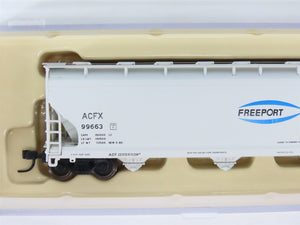 N Atlas 50000206 ACFX ACF 5701 Plastics Freeport 4-Bay Covered Hopper #99663