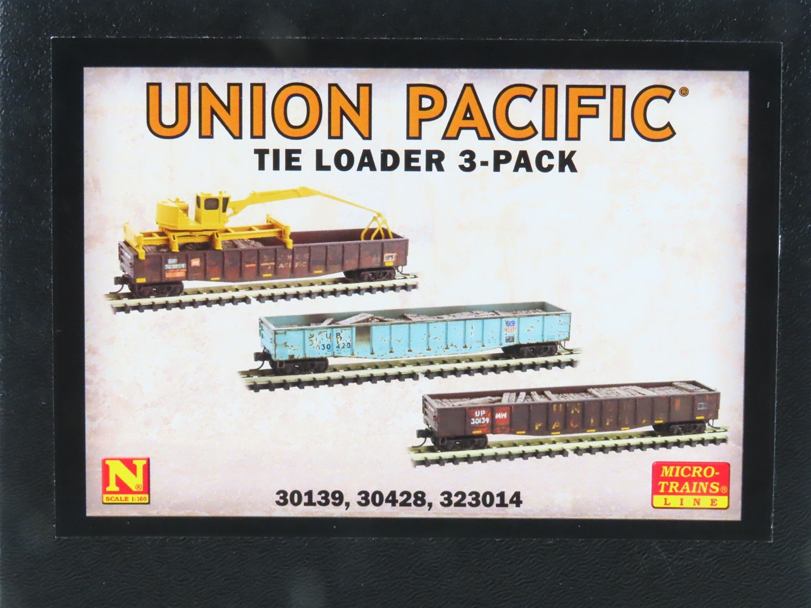 N Scale Micro-Trains MTL 99301890 UP Union Pacific Tie Loader 3-Car Runner Pack