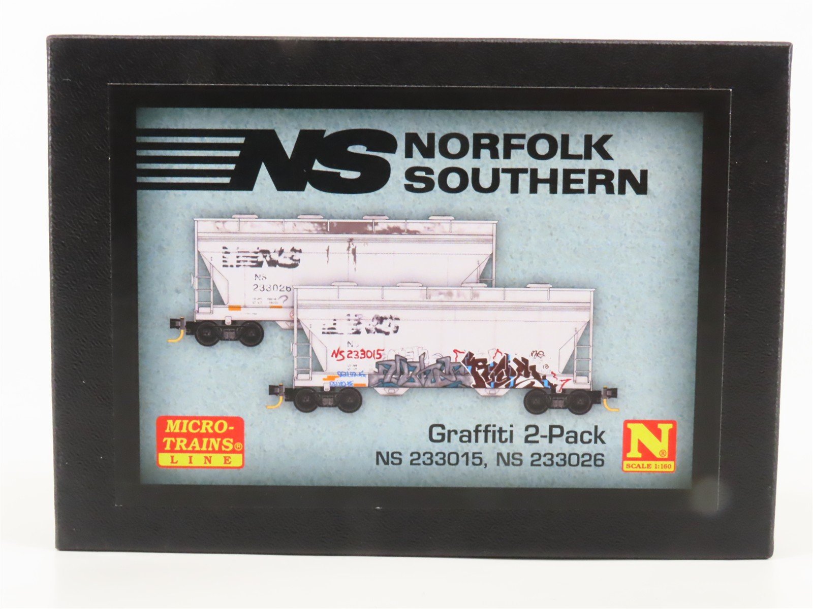N Scale Micro-Trains MTL 09244460 NS Graffiti 2-Bay Hopper 2-Car Runner Pack