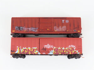 N Micro-Trains MTL 99305470 Day of the Dead Graffiti Boxcar 2-Car Runner Pack