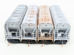 N Micro-Trains MTL 99305290 ACFX Weathered 3-Bay Hopper 4-Car Runner Pack