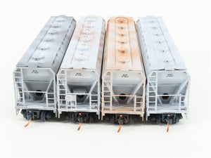 N Micro-Trains MTL 99305290 ACFX Weathered 3-Bay Hopper 4-Car Runner Pack