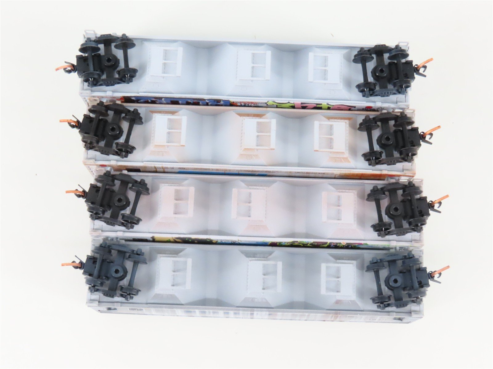 N Micro-Trains MTL 99305290 ACFX Weathered 3-Bay Hopper 4-Car Runner Pack