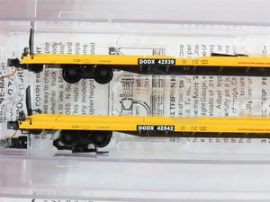 N Micro-Trains MTL 99300013 DODX Department of Defense Flatcar 4-Car Runner Pack