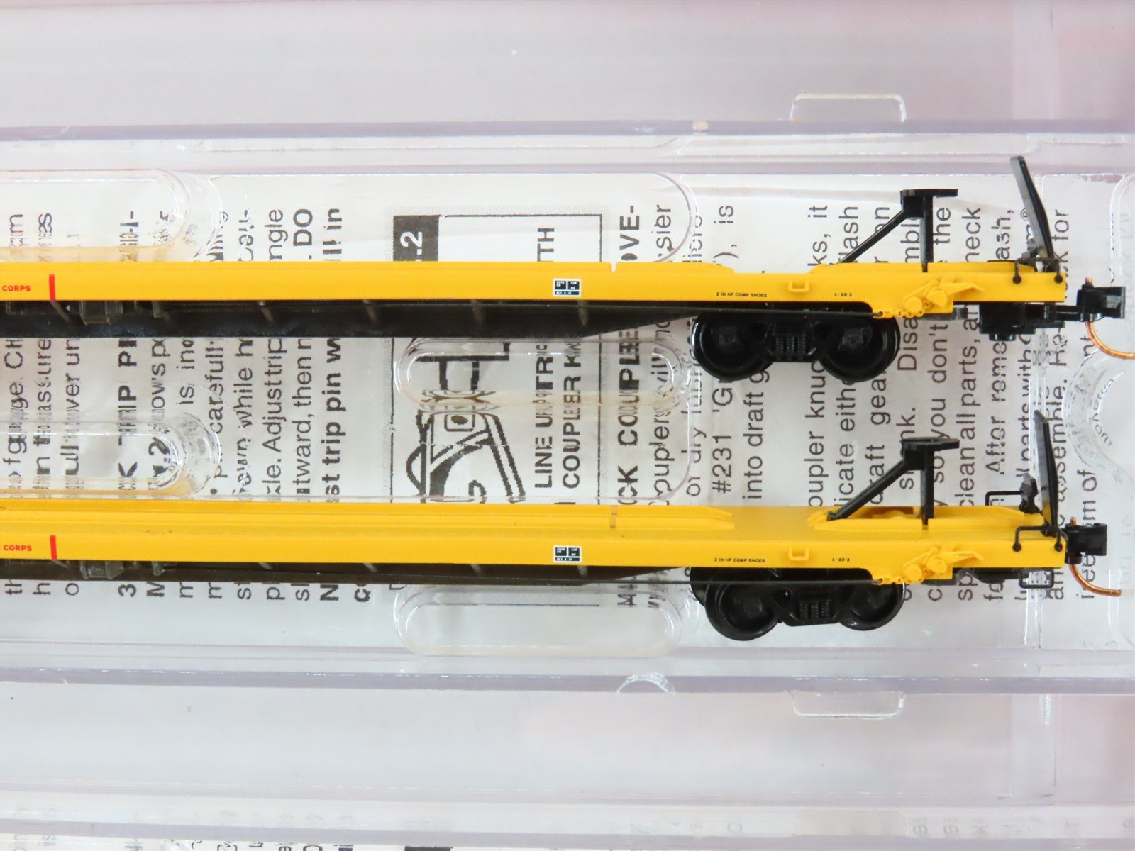 N Micro-Trains MTL 99300013 DODX Department of Defense Flatcar 4-Car Runner Pack
