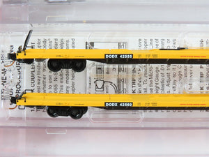 N Micro-Trains MTL 99300013 DODX Department of Defense Flatcar 4-Car Runner Pack